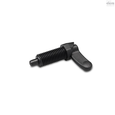 Elesa Black-oxide steel plunger, without locking nut, PMT.200-8-5/8-18-A PMT.200-A (inch sizes)